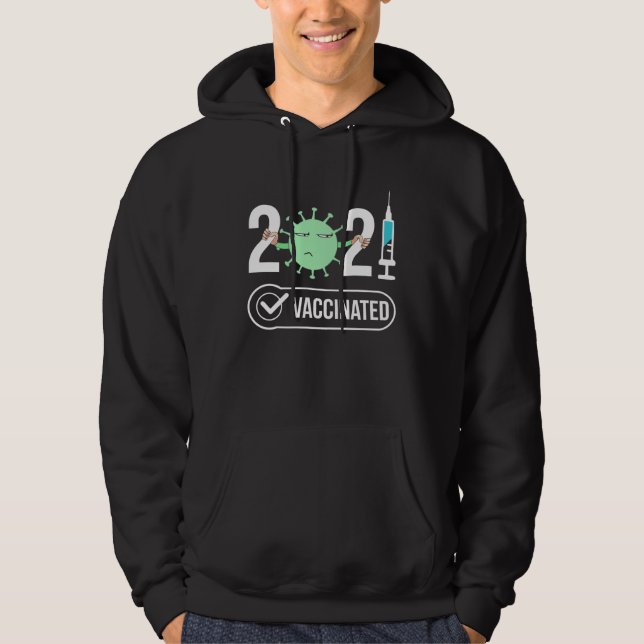 Get Vaccinated 2021 Vaccines Work Vaccination USA Hoodie (Framsida)