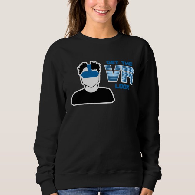 Get VR Look   Headset Hair T Shirt (Framsida)