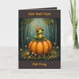 Get Well Fast Pet Frog Kort