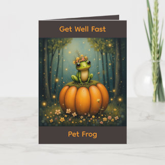 Get Well Fast Pet Frog Kort