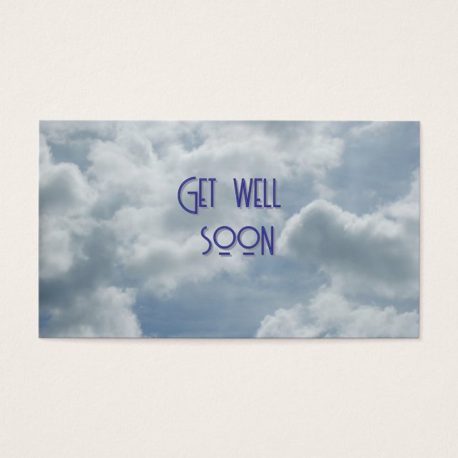 Get Well Gift Card Visitkort (Framsidan)