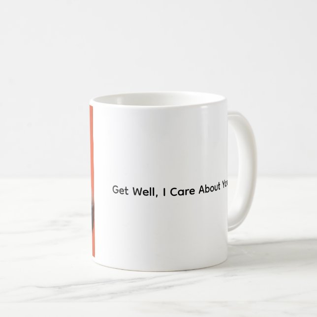 Get Well, I Care About You, Kitten Coffee Mug Kaffemugg (Framsida höger)