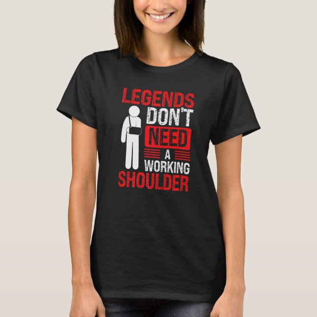 Get well soon Broken Shoulder Recovery Survivor Br T Shirt (Framsida)