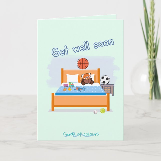Get well soon greeting card   helgkort (Framsida)