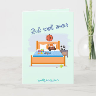 Get well soon greeting card helgkort