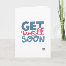 Get Well Soon - Stylish Font Card Kort