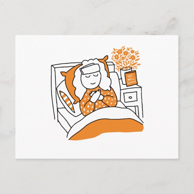 Get well soon vykort (Framsida)