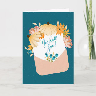Get Well Sunshine Bouquet – Envelope of Flowers Kort