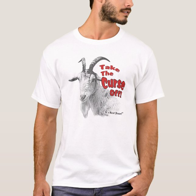 Getabockförbannelse. Chicago T-tröja Tee Shirt (Framsida)