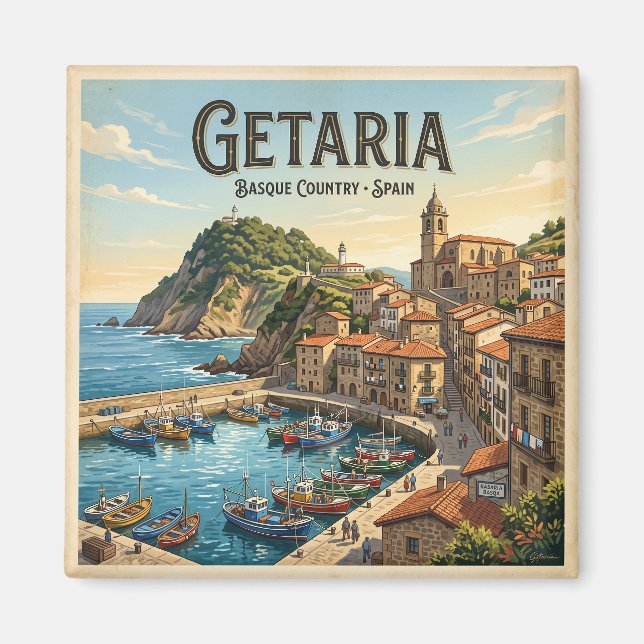 Getaria Spanien Magnet (Framsidan)