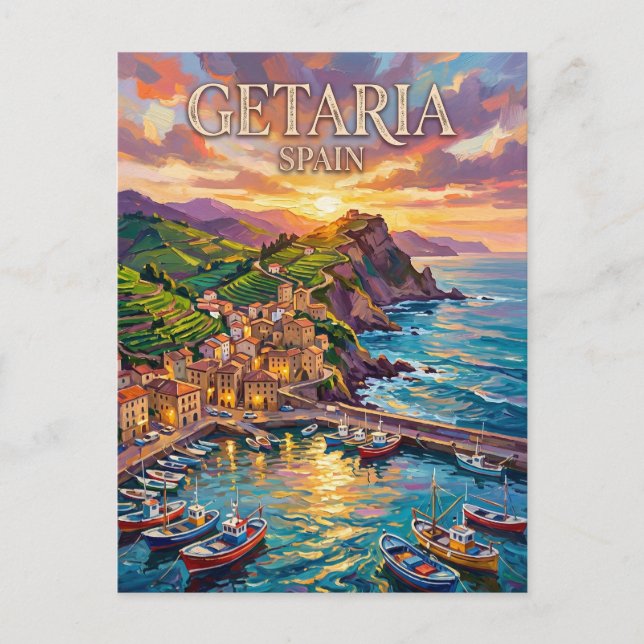 Getaria Spanien Vykort (Framsida)