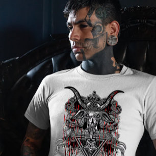 Getdesign med getskalle-demon t shirt