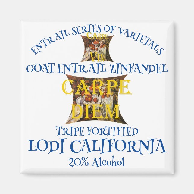 Getentrails Zinfandel från Kalifornien Tripe  Magnet (Framsidan)