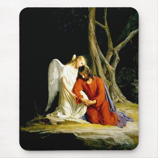 Gethsemane av Carl Bloch.. Fin konst-gåva Musmatta (Framsidan)