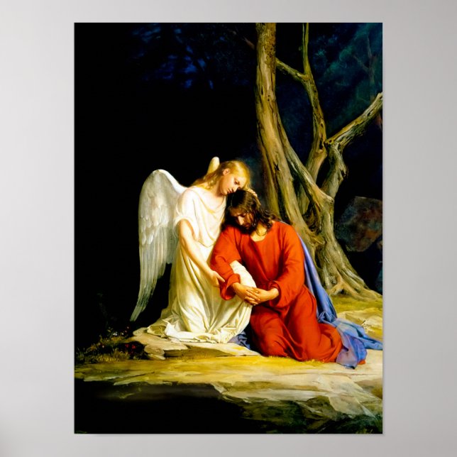 Gethsemane av Carl Bloch Poster (Framsidan)