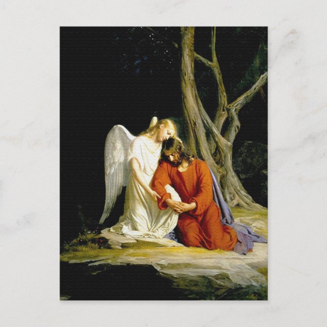 Gethsemane av Carl Heinrich Bloch 1805 Vykort (Framsida)