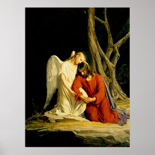 Gethsemane, berömd, målning poster