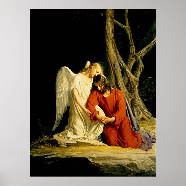 Gethsemane, berömd, målning poster (Framsidan)