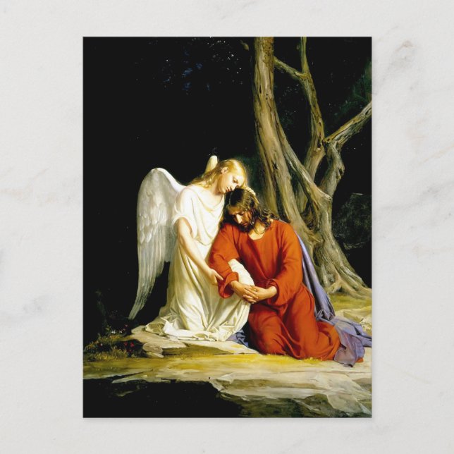 Gethsemane Carl Bloch Vykort (Framsida)