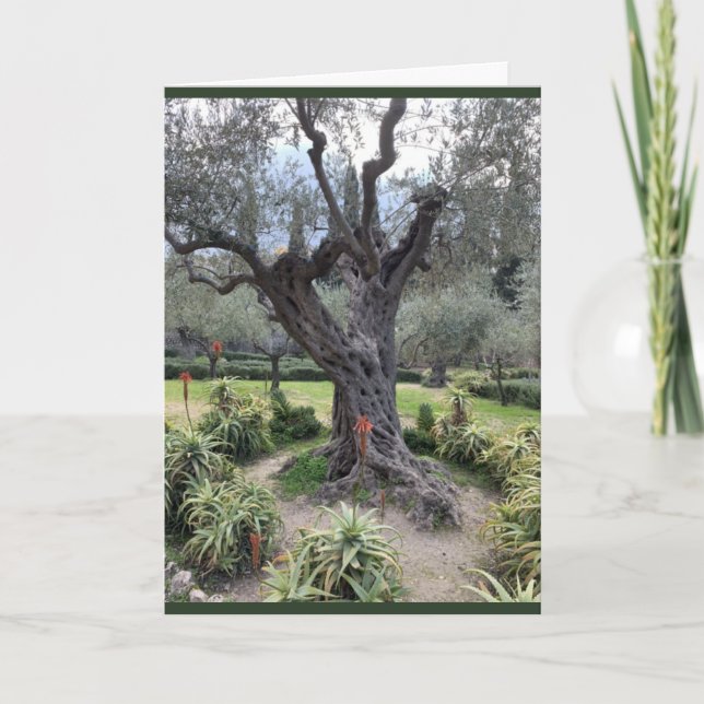 Gethsemane Sympathy Card Anteckningskort (Framsida)