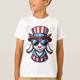 Geting Patriotisk 4 juli Geting Amerikansk Flagga  T Shirt