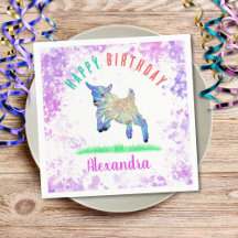 Geting tema födelsedagsfest Färgrik gårdsdjur 