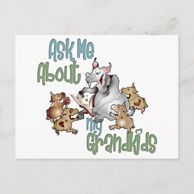 Getingbarnbarn - Mormor Vykort (Framsida)