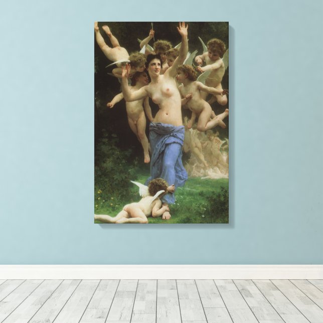 Getingboet av William Adolphe Bouguereau Canvastryck (Insitu (trägolv))