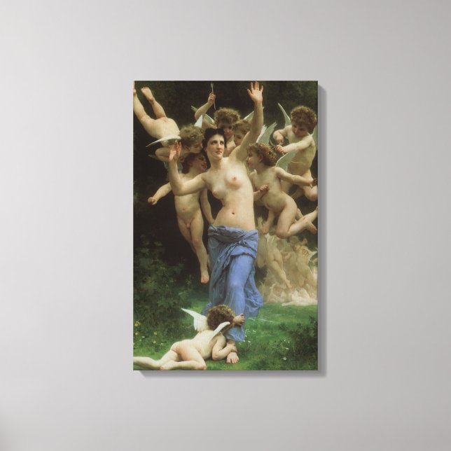 Getingboet av William Adolphe Bouguereau Canvastryck (Framsida)