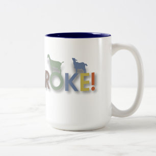 getkaffemugg, fattig logotyp för get Två-Tonad mugg
