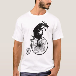 Getridning på cykeln för vintageencentmyntFarthing Tee Shirt