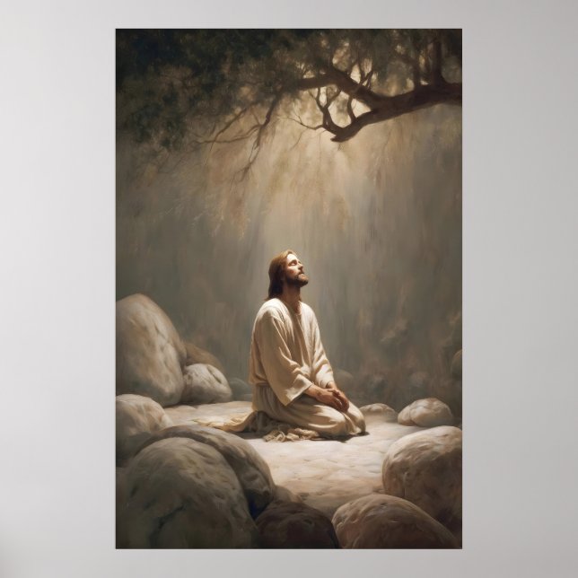 Getsemane trädgård Jesus Be Jesus Kristus Poster (Framsidan)
