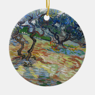 Getsemane trädgård, Olivberget av van Gogh Julgransprydnad Keramik