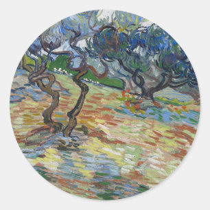Getsemane trädgård, Olivberget av van Gogh Runt Klistermärke