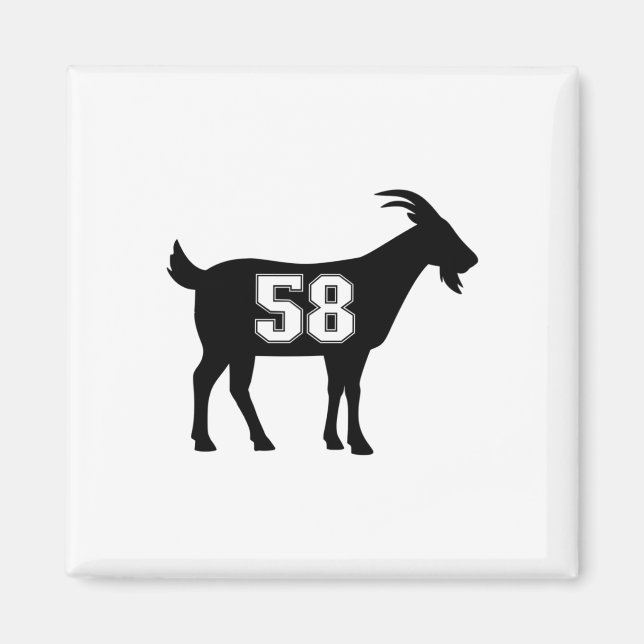 Getter 58 G.o.a.t. nummer 58 GETR Stic Magnet (Framsidan)