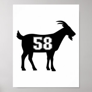 Getter 58 G.o.a.t. nummer 58 GETR Stic Poster