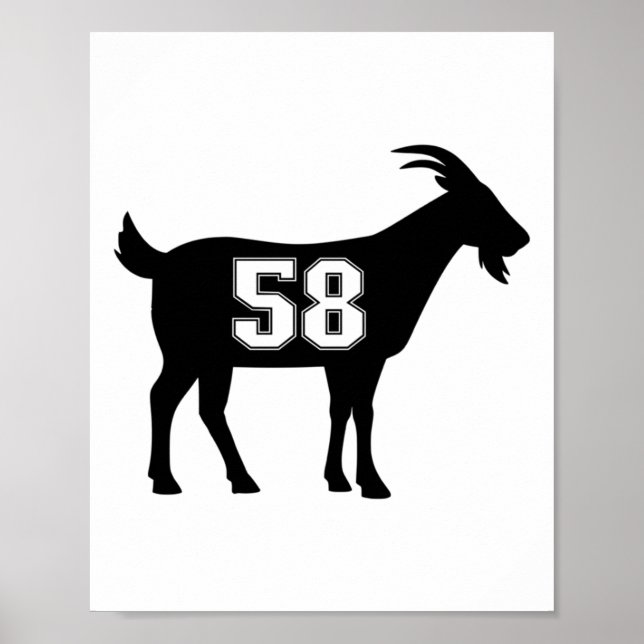 Getter 58 G.o.a.t. nummer 58 GETR Stic Poster (Framsidan)