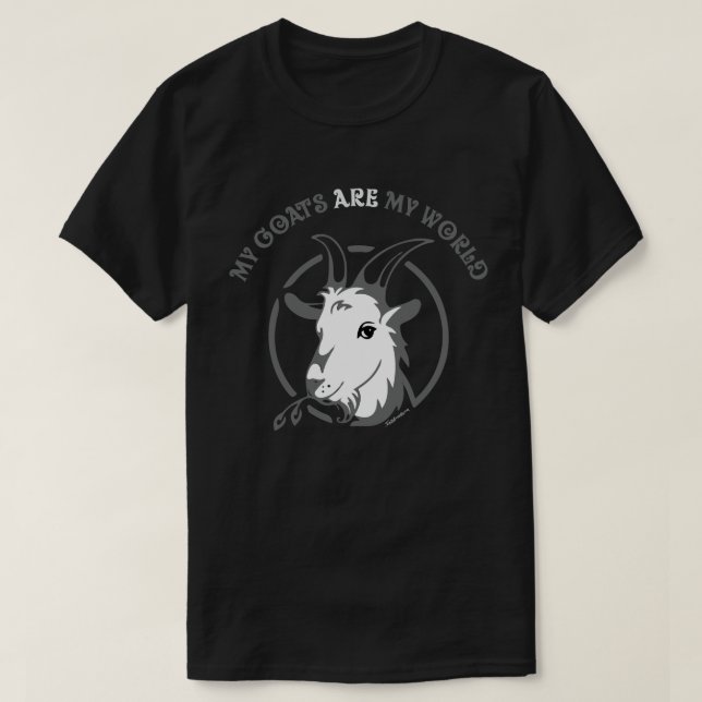 GETTER ÄR MIN VÄRLD | av totaltGoatally™ Tee (Design framsida)