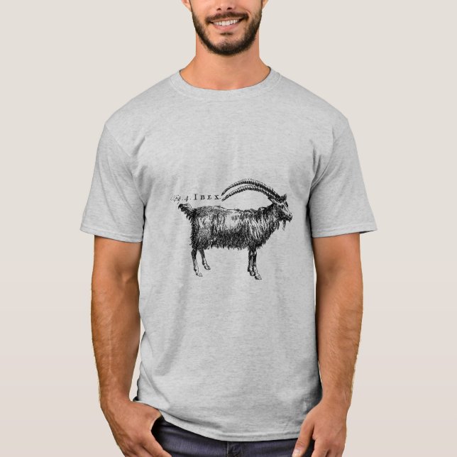 Getter eller ibex för antika naturhistorik t shirt (Framsida)