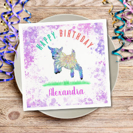 Getter, Födelsedagsfest, färglöst husdjur Pappersservett