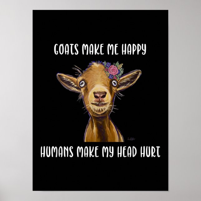 Getter gör mig till Lycklig Goat Älskare Poster (Framsidan)
