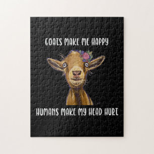 Getter gör mig till Lycklig goat Älskare Pussel