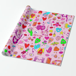 Getter klentinkräktande skalle Hjärtat Presentpapper