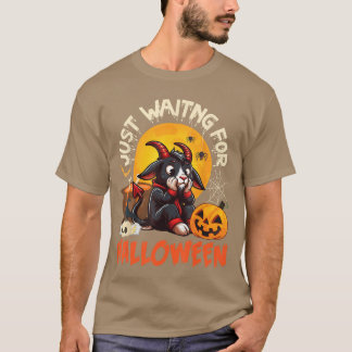 Getter med Pumpkin Fladdermus Skull Spider som bar T Shirt