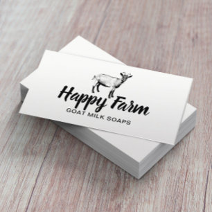 Getter Mjölk Soap Lycklig Farm Animal Handmade mad Visitkort