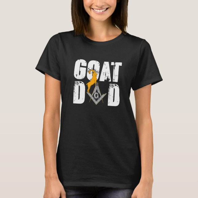 Getter Murare Pappa Get Square Emblem Masonic Fade T Shirt (Framsida)