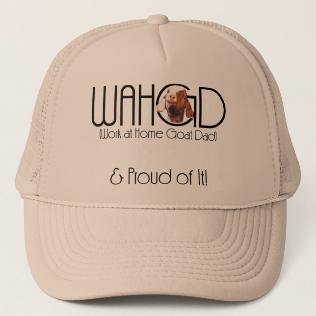 Getter Pet Farm Animal Boer Goat Work Home Pappa Truckerkeps (Framsida)