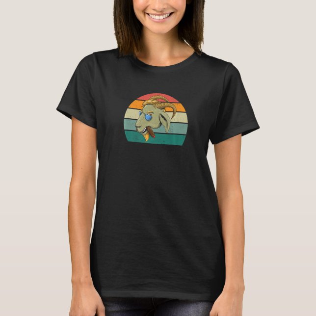 Getter som blöder get, mjölk, bockkam t shirt (Framsida)