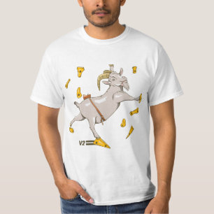 Getter som böjs på klättringsväggen t shirt