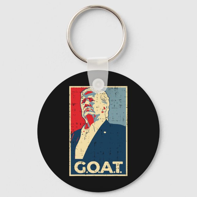 Getter Trump Poster 2024 Nyckelring (Framsida)